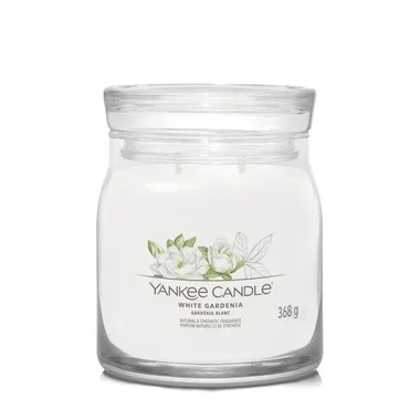 White Gardenia Signature Medium Jar - Yankee Candle