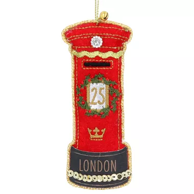 London Post Box Fabric