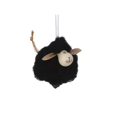 Black fluffy Wood sheep mini